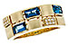 D310-97889: LDS RG .94 LONDON BLUE TOPAZ 1.00 TGW