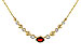 D310-98762: NECKLACE .88 GARNET 1.00 TGW (17")