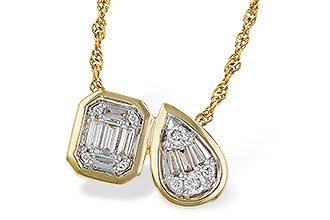 D310-98789: NECKLACE .17 BAG .25 TW