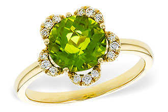 D310-99653: LDS RG 2.16 PERIDOT 2.28 TGW (8MM RD)