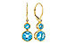 D311-82398: EARR 3.25 TW BLUE TOPAZ 3.27 TGW (4MM/7MM BT)