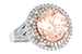 E224-58735: LDS RG 3.94 MORGANITE 4.50 TGW