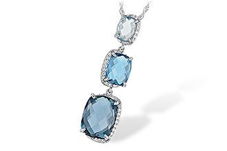 E224-61516: NECK 8.71 BLUE TOPAZ 8.89 TGW