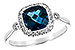 E225-46935: LDS RG 1.62 LONDON BLUE TOPAZ 1.78 TGW (7MM LBT)