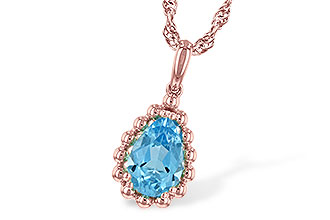 E225-49716: NECKLACE 1.55 CT BLUE TOPAZ