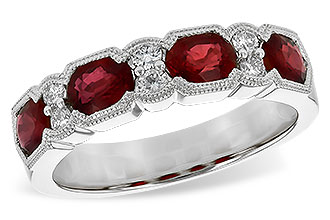 E226-38798: LDS WED RG 1.66 RUBY 1.84 TGW (5x4MM RUBY)