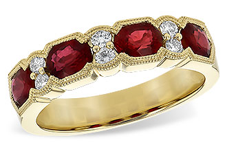 E226-38798: LDS WED RG 1.66 RUBY 1.84 TGW (5x4MM RUBY)