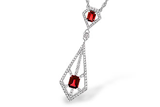 E309-13335: NECK .63 TW RUBY .93 TGW