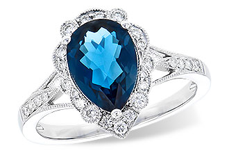 E309-16080: LDS RG 2.25 LONDON BLUE TOPAZ 2.47 TGW