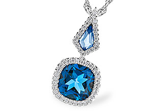 E310-04198: NECK 2.24 TW LONDON BLUE TOPAZ 2.40 TGW