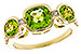 E310-06016: LDS RG 2.55 TW PERIDOT 2.80 TGW (7MM CUSHION)