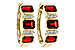 E310-93335: EARRING 1.50 TW GARNET 1.61 TGW