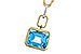 E310-95180: NECKLACE 3.26 BLUE TOPAZ 3.30 TGW (10x8MM BT)