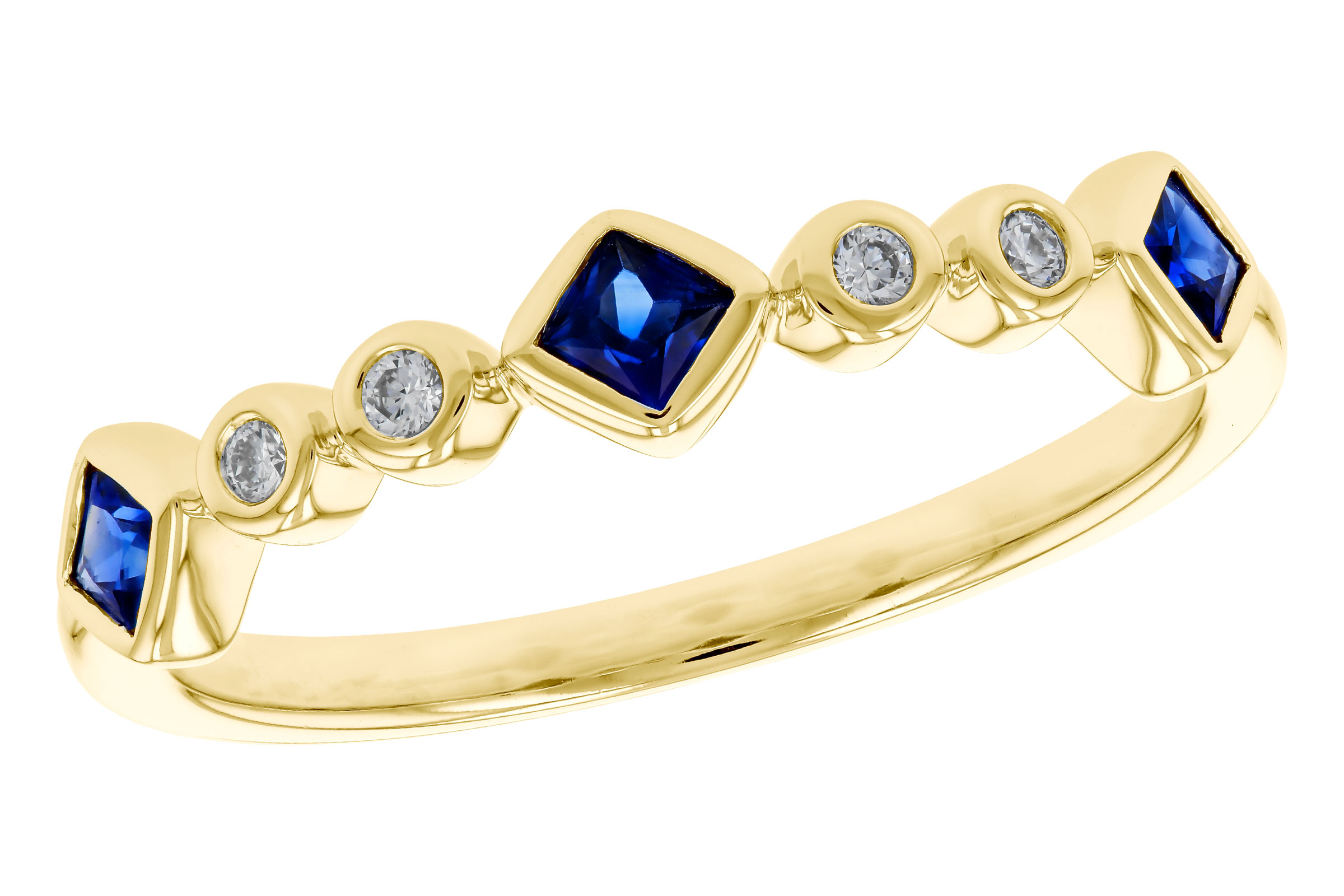 E310-96007: LDS WED RG .25 SAPPHIRE .30 TGW