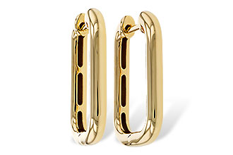 E310-97907: GOLD EARRINGS (23MM)