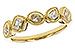 E310-98807: LDS DIA WED RG .34 TW FANCY CUT DIAS