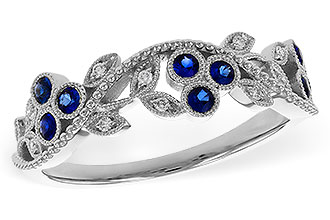 E310-99644: LDS WED RG .23 SAPPHIRE .29 TGW