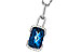 E310-99671: NECK 3.75 LONDON BLUE TOPAZ 3.90 TGW (12x8MM LBT)