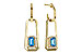 E310-99698: EARRING .66 TW BLUE TOPAZ .80 TGW (5x3MM BT)