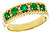 E310-99716: LDS WED RG .48 TW EMERALD .60 TGW