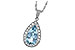 F041-90625: NECKLACE 2.20 AQUA 2.55 TGW