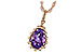 F225-49707: NECKLACE 1.06 CT AMETHYST