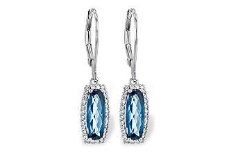 F226-42398: EARR 2.10 LONDON BLUE TOPAZ 2.28 TGW