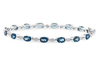 F226-42453: BRACELET 7.20 LONDON BLUE TOPAZ 7.36 TGW