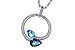 F226-43316: NECK 1.22 BLUE TOPAZ 1.40 TGW