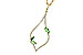 F226-43353: NECK .35 GREEN GARNET .55 TGW