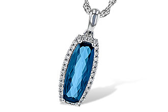 F226-44189: NECK 1.58 LONDON BLUE TOPAZ 1.70 TGW