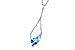 F309-13316: NECK .82 BLUE TOPAZ 1.05 TGW