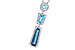 F310-02389: NECK 3.26 TW BLUE TOPAZ 3.50 TGW