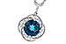 F310-03344: NECK 2.90 LONDON BLUE TOPAZ 3.05 TGW (9MM LBT)