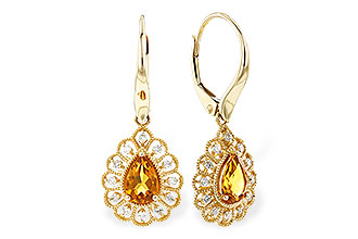 F310-03353: EARR .74 TW CITRINE .90 TGW