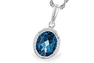 F310-04253: NECK 1.90 TW LONDON BLUE TOPAZ 1.93 TGW (9x7 LBT)