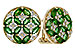 F310-94198: EARRINGS 1.66 TW EMERALD 1.96 TGW