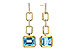 F310-96016: EARRINGS 3.20 BLUE TOPAZ 3.32 TGW (8x6MM BT)