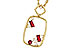F310-96953: NECKLACE .33 TW RUBY .44 TGW