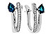 F310-97889: EARR .88 LONDON BLUE TOPAZ 1.08 TGW (6x4MM LBT)