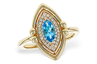 F310-99662: LDS RG .54 BLUE TOPAZ .70 TGW (8x4MM BT)