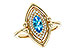 F310-99662: LDS RG .54 BLUE TOPAZ .70 TGW (8x4MM BT)