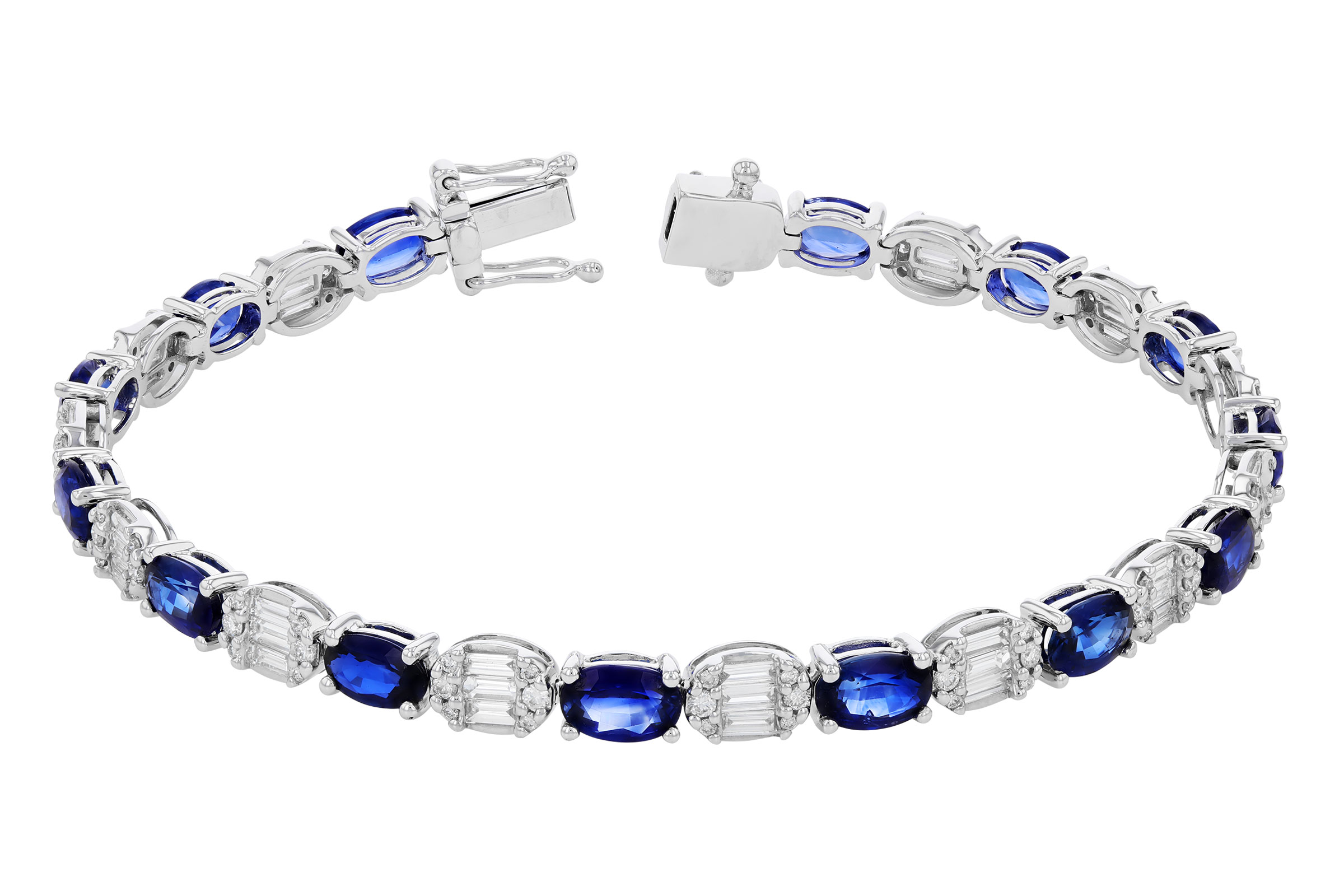 F311-83362: BRACELET 7.28 TW SAPPHIRE 8.98 TGW (7")