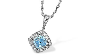 G042-73307: NECKLACE .80 AQUA .93 TGW