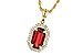 G226-42425: NECK 1.66 GARNET 1.75 TGW