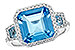 G226-44234: LDS RG 4.40 TW BLUE TOPAZ 4.60 TGW