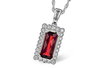 G309-10589: NECK 1.80 GARNET 1.95 TGW