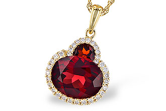 G309-16989: NECK 3.02 TW GARNET 3.16 TGW