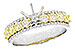 G309-17825: LDS SEMI DIA RG .72 TW YELLOW DIAS .92 TW