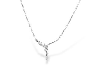 G310-06953: NECKLACE 1.22 TW FANCY CUT DIAMONDS (18")